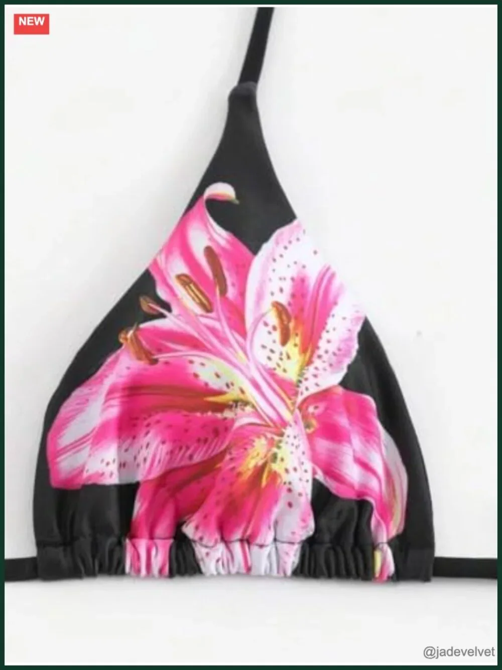3pc Bikini Set with Sheer Cover Up Skirt Halter Triangle Top Adjustable Fit